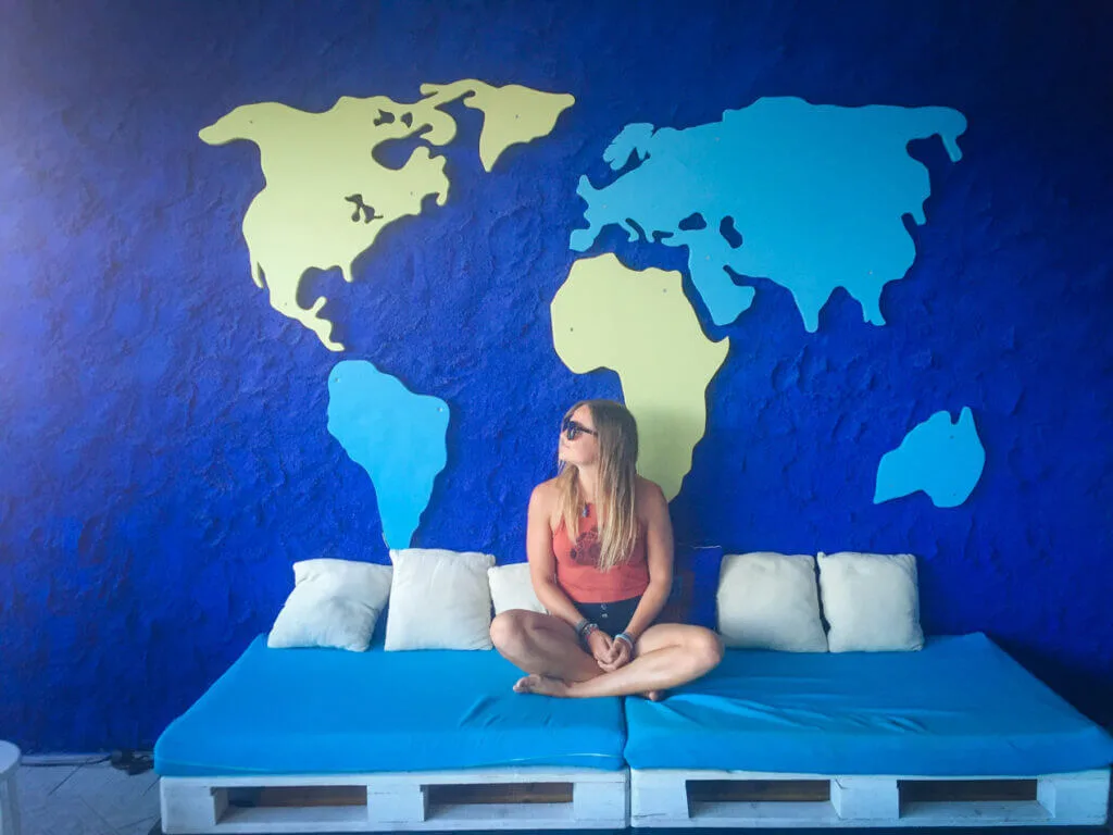 zadar hostel world map on the wall - where to stay and things to do