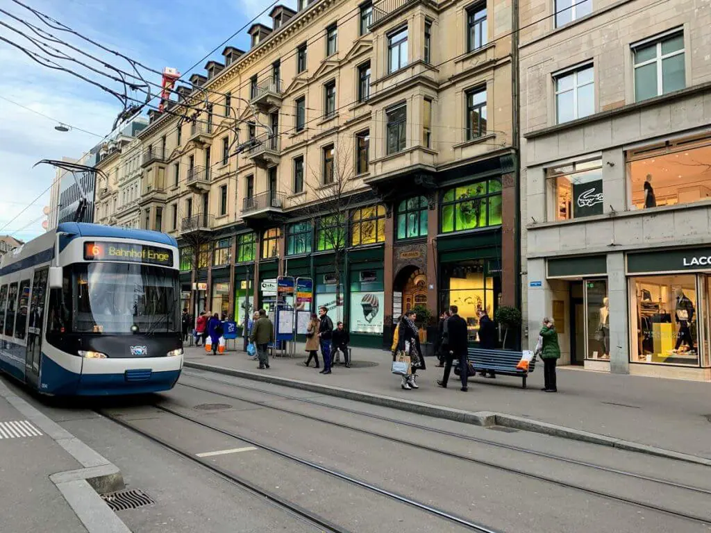 bahnhofstrasse shopping zurich switzerland