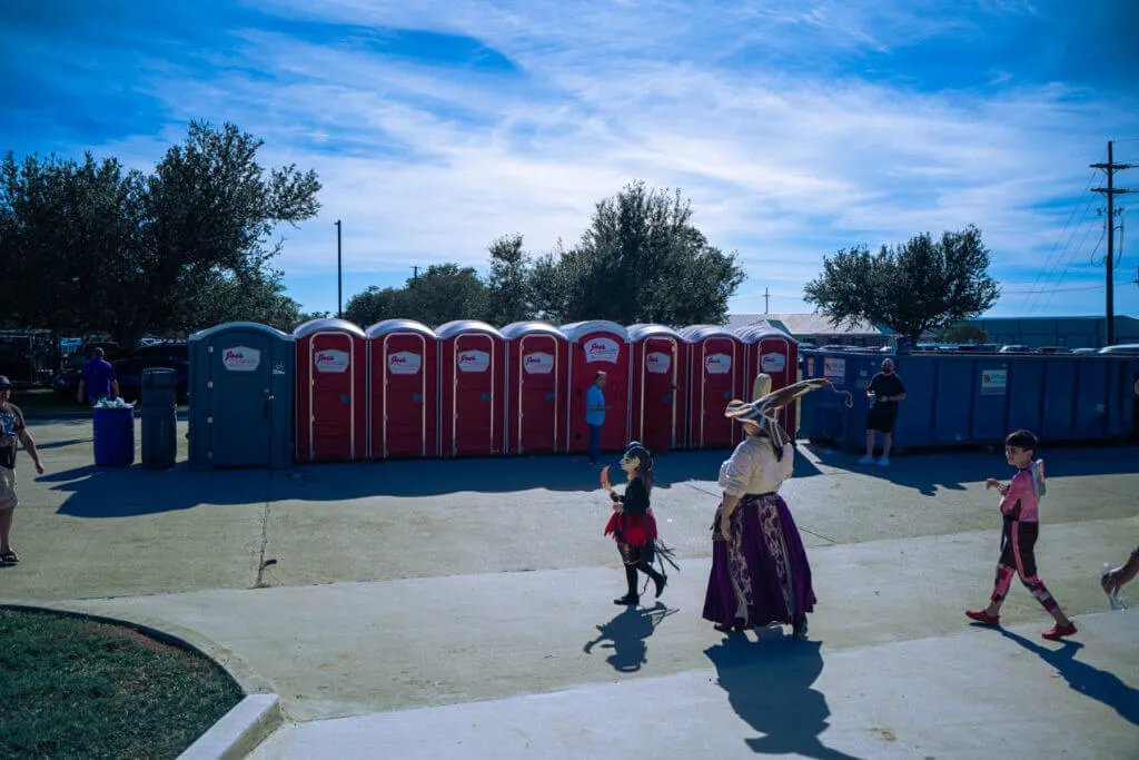 Bathrooms at Rougarou Festival