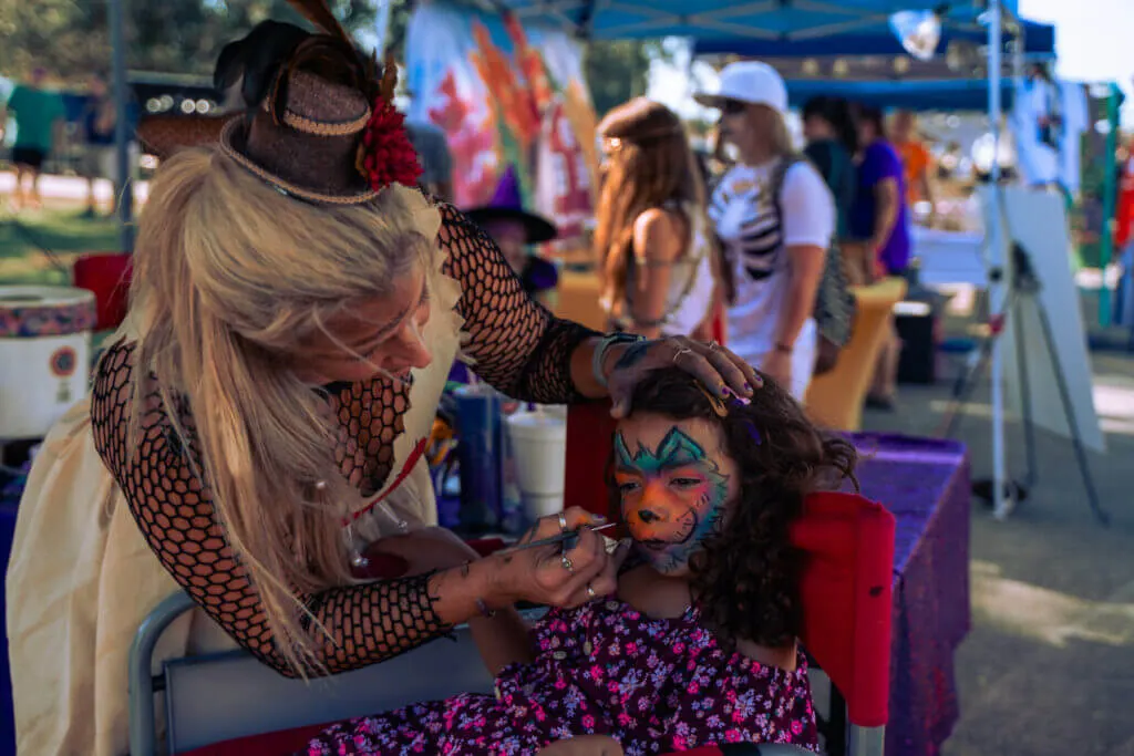 Rougarou Festival face painting