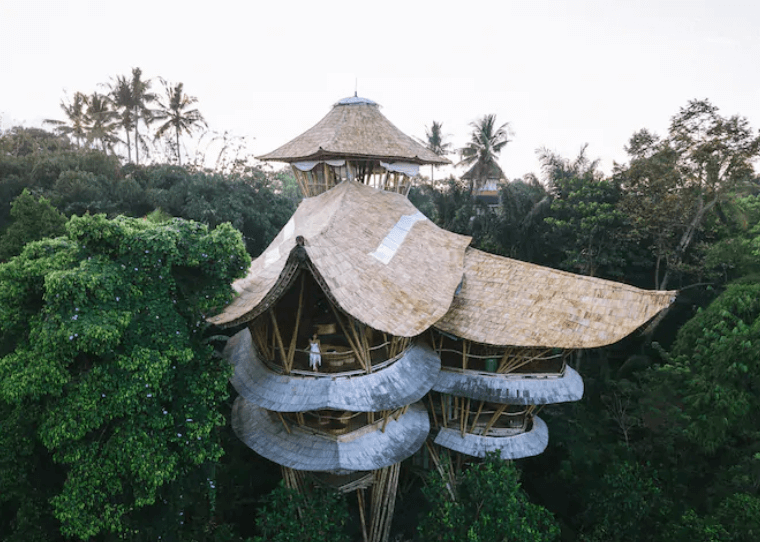 Sharma Springs House green village Bali bamboo house 