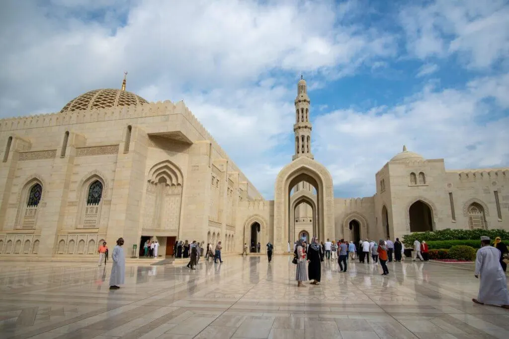 Sultan Qaboos Grand Mosque Muscat Places to visit in Oman
