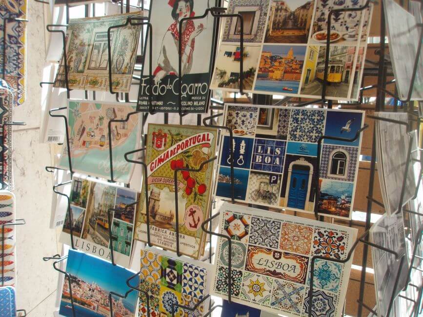 Postcards collection to send hom as a creative travel hobby