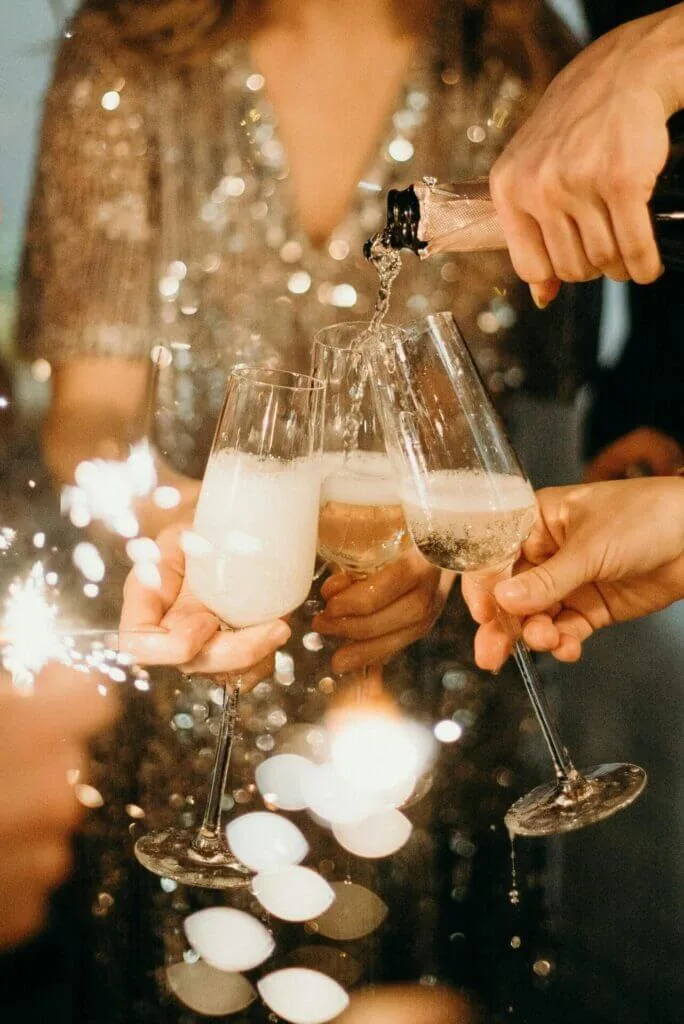 New years eve champagne 