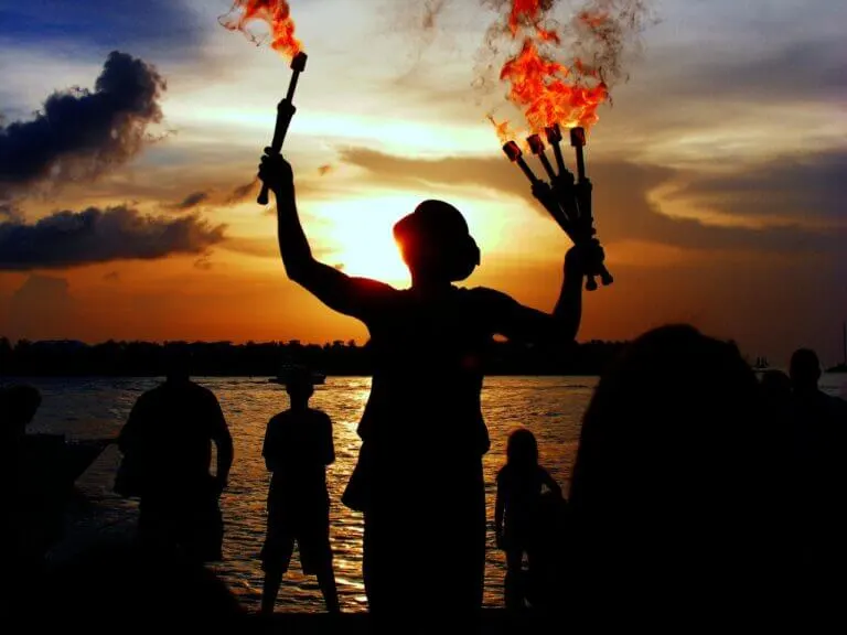 best sunsets in key west mallory square
