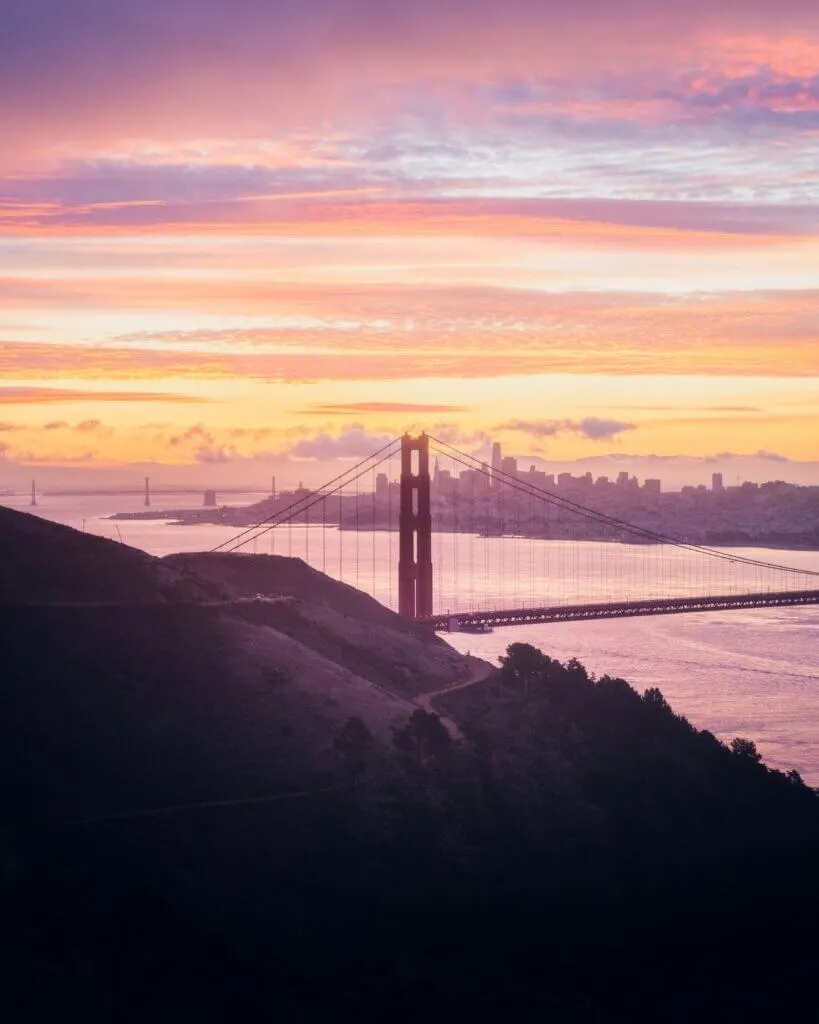 Marin Headlands sunset san francisco