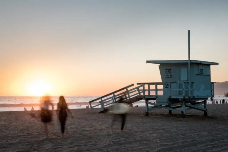 The best sunsets in Los Angeles over the beach and over the city