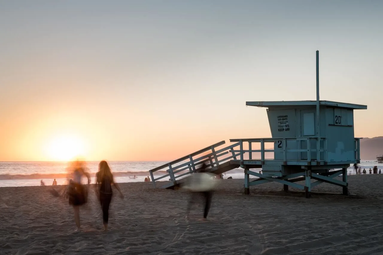 The best sunsets in Los Angeles over the beach and over the city