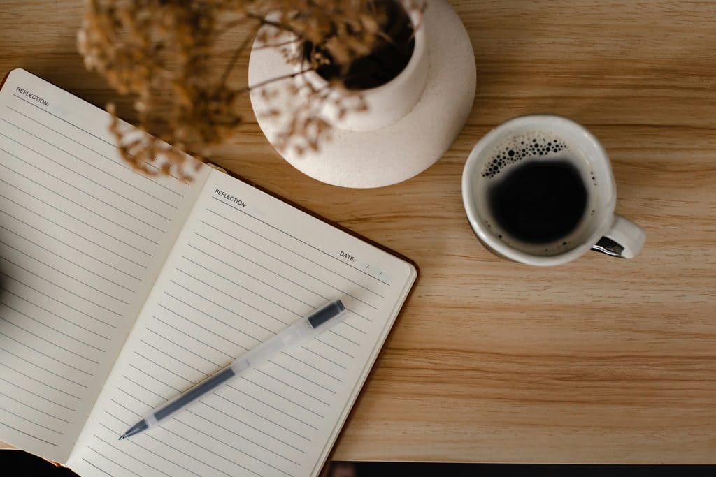journaling on a rainy day in Hobart 