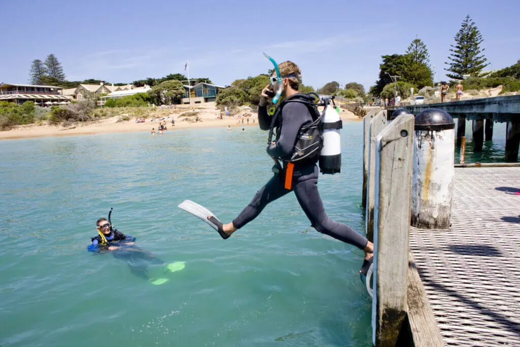 scuba diving in the mornington peninsula blairgowrie