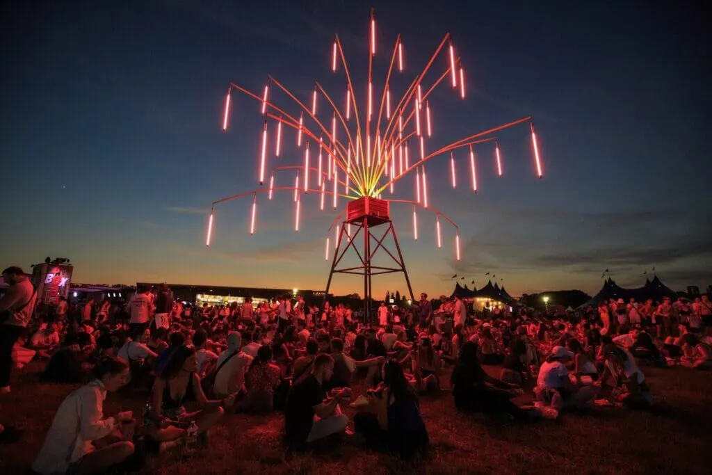 Cool art installation at French music festival, Solidays